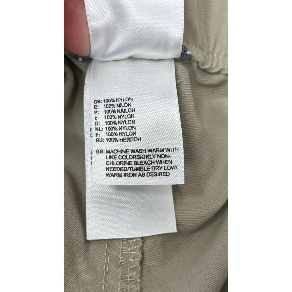 North Face Paramount Peak Convertible Hiking Pants Mens XL Beige Belted Outdoor